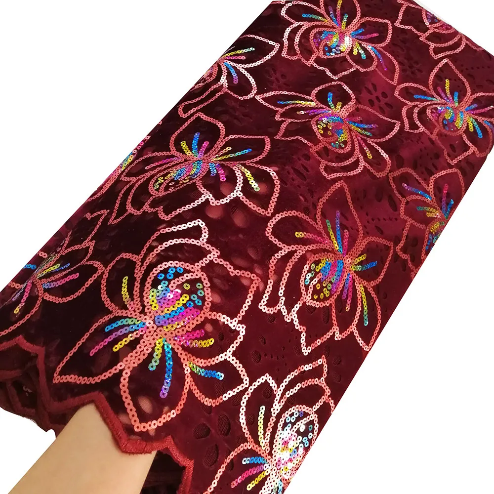 Wine lace fabric-50777 (5)