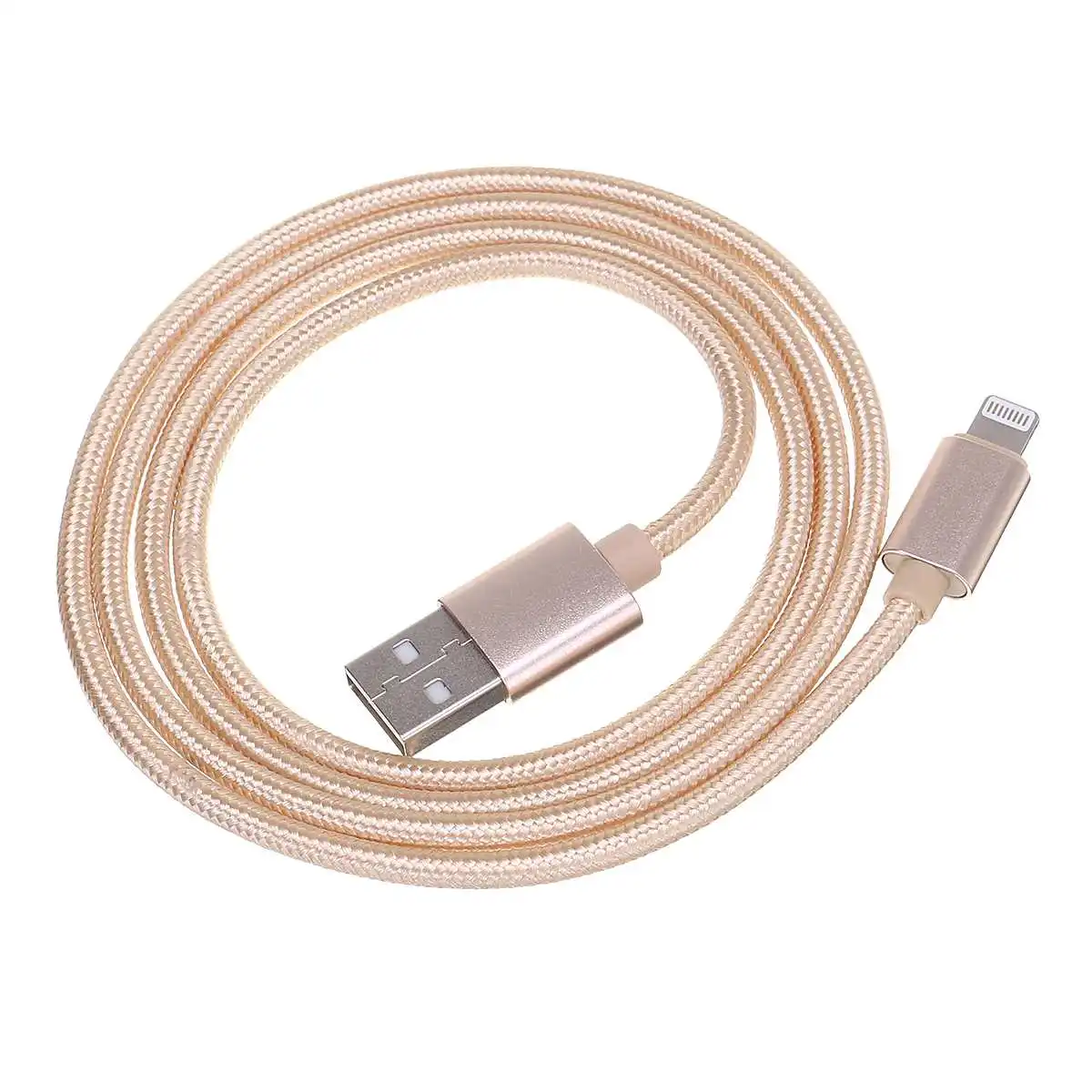 3.1A Быстрая зарядка usb-кабель для iPhone XS Max XR X 8 7 6 6S 5 5s iPad Шнур кабель для мобильного телефона кабель для быстрой зарядки данных - Цвет: Шампанское