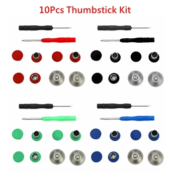

For XBOX ONE Elite/PS4 Controller Gamepad 10Pcs/13Pcs Replacement Swap Thumb Grips Analog Stick D-Pad& Bumper Trigger Button Kit