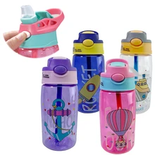 Gobelet à eau pour enfants, gobelet d'alimentation pour bébés, créatif, avec pailles, bouteilles d'eau étanches, gobelets portables pour l'extérieur 