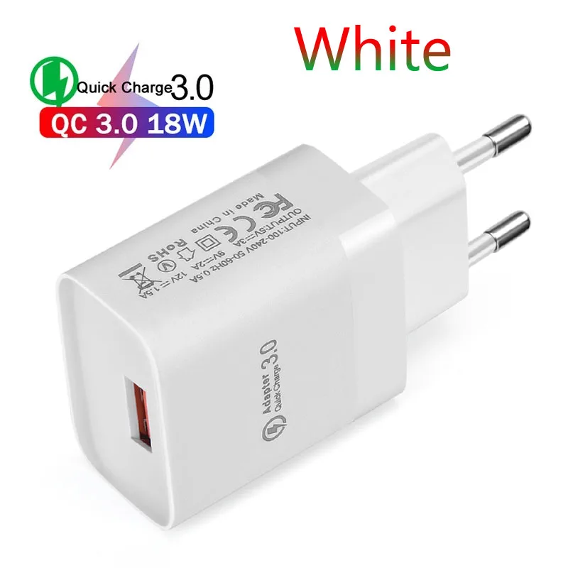 usb c 20w 18W USB Fast Charger Quick Charge 3.0 Phone Charger Cable USB C Micro USB Charger QC 3.0 For Poco X3 Samsung A5 S20 Huawei P40 usb c 65w Chargers