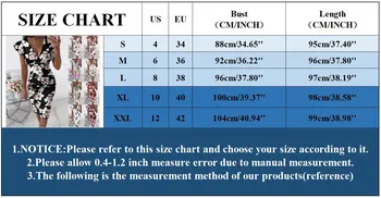 Women Floral Print Midi Dress Plus Size Ruffles Sleeve V-neck Slim Vintage Dresses 6