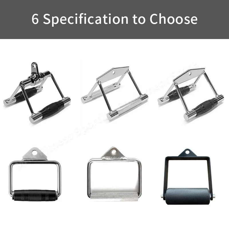 Description Picture 3 of itemFitness D-Handle Machine Attachments， Biceps triceps Traning Pulling down Weight Lifting Gym Home Workout Equipment Accessories