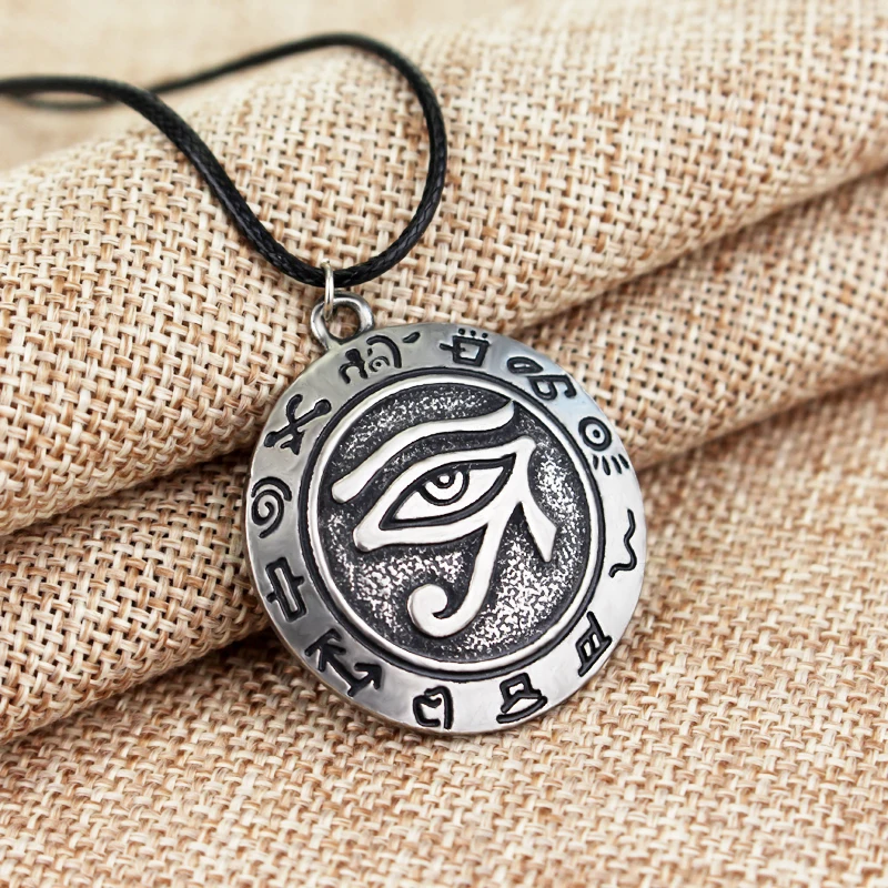 Винтажное ожерелье "глаз Хоруса", амулет в виде глаза, древний Египетский религиозный символ, кулон для женщин и мужчин, ожерелье с подвеской, ювелирное изделие