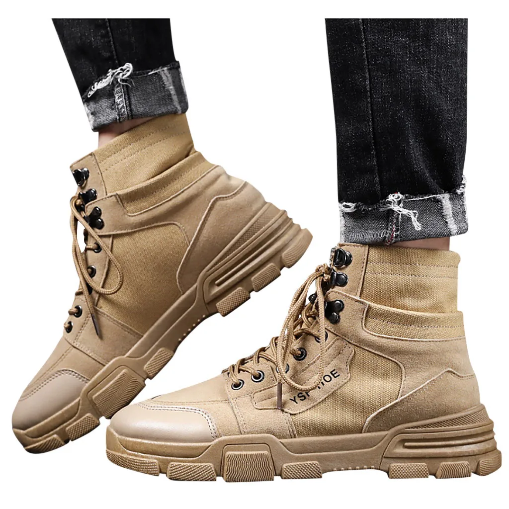 Мужская обувь; Новинка; модные ботинки; zapatos de hombre; Мужская мода; повседневные красивые рабочие кожаные ботинки в стиле ретро; ботинки в байкерском стиле