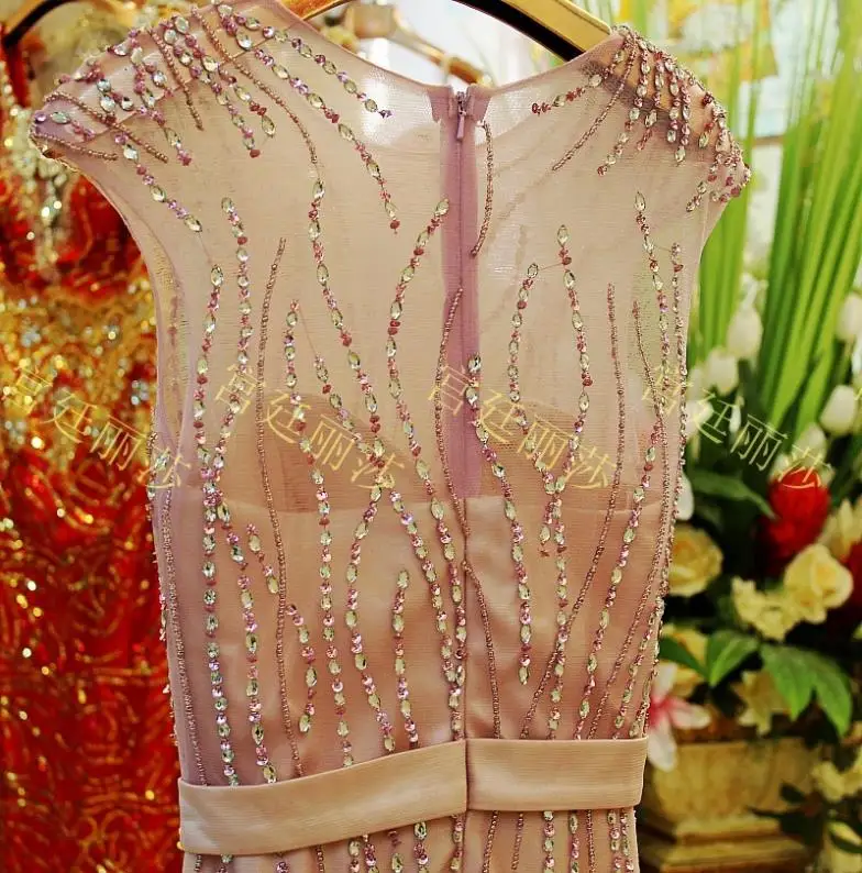 vestido de noiva longo Роскошный Кристалл Формальные невесты сексуальные вечерние длинные платья для выпускного бала Русалка Мать невесты платья