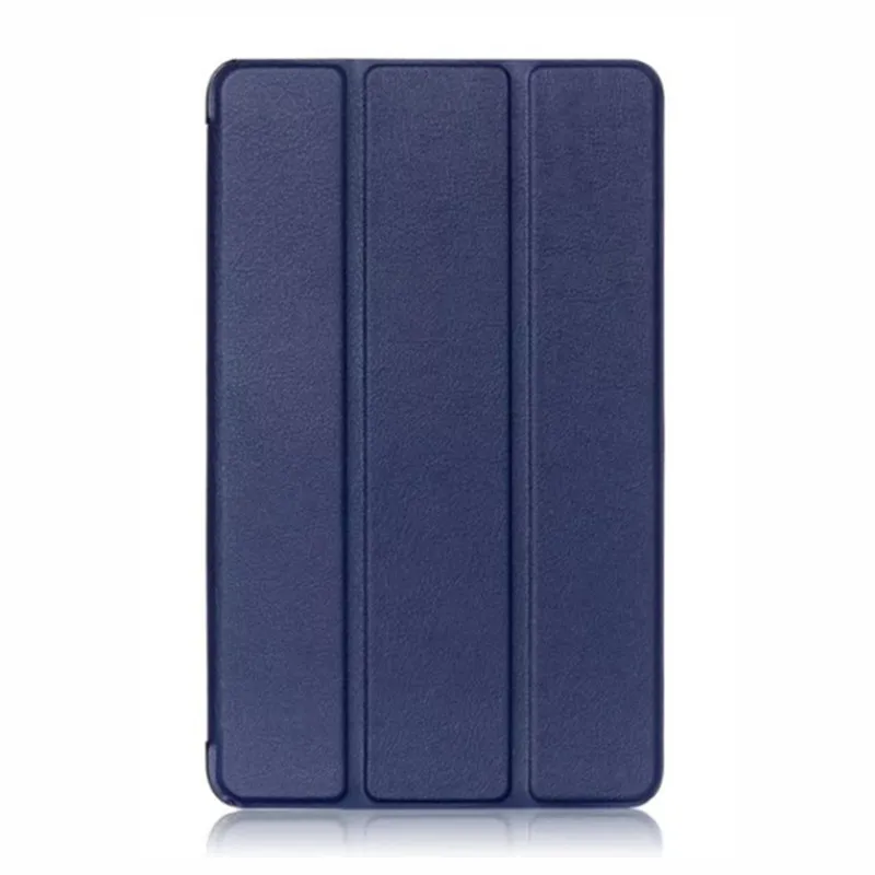 Чехол для планшета huawei Медиа Pad T3 8 дюймов твердый тонкий складной чехол подставка умный чехол планшетный ПК Защитный для huawei T3 8,0 - Цвет: dark blue