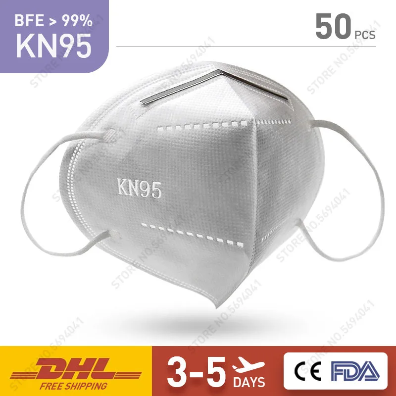 

KN95 Face Mask Disposable mask KN95 Dustproof Anti-fog Breathable Face Masks N95 Mask 99% Filtration Features KF94 FFP2