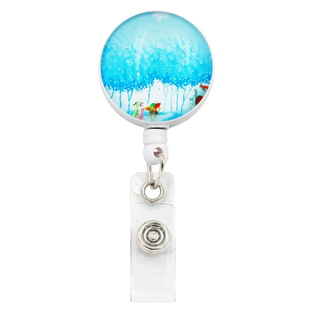 Idclip 3D ID Выдвижной Держатель для бэйджа с аллигатором клип выдвижной шнур ролик для бейджа 24 дюймов - Цвет: K165