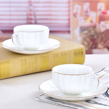 

Phnom Penh Pumpkin Coffee Cup Saucers European Ceramics Coffee Cup Office Leisure Time Afternoon Tea Cup Copos Latte Coffee Mugs