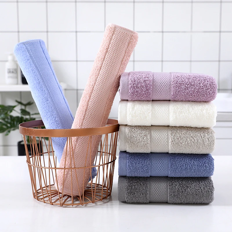 

Random Style 34*74cm Face Towel Adult Soft Terry Absorbent Quick Drying Body Hand Hair Bath Towels Washbasin Facecloth Bathroom