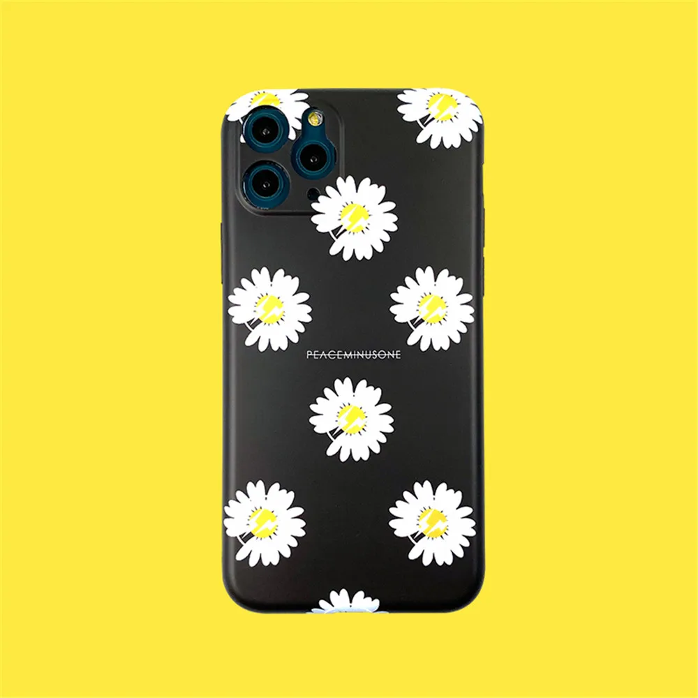 Ins корейский GD peaceminusone с фрагментами цветов ярлык чехол для телефона iPhone 11 pro X XS MAX