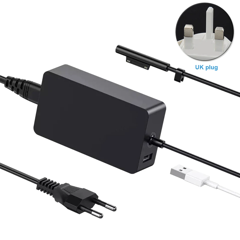 Дорожный адаптер Питание Зарядное устройство помехоподавления Быстрая зарядка планшета 15В 4A кабельные аксессуары для microsoft поверхности Pro3