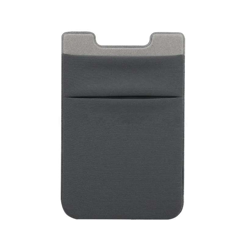 ETya 1 шт. клейкая наклейка задняя крышка кредитный держатель для карт сумка чехол для сотового телефона Женский Мужской идентификатор автобуса карта портмоне для ключей - Цвет: Grey
