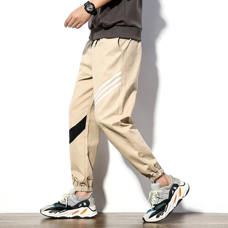 

Large Size Japanese-style Large Size Men's Harem Pants MEN'S Casual Pants Sports Capri Beam Leg Trousers White Wall-Style 7105