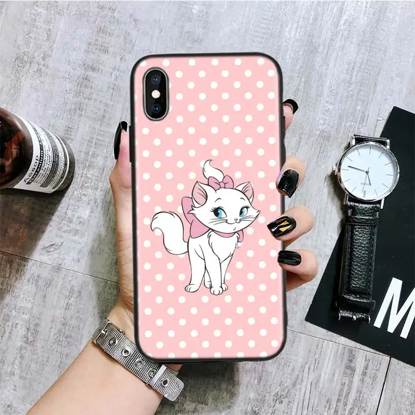 BA180-8 Marie Aristocats черный чехол для телефона Apple IPhone 11 Pro XS MAX XR 7 8 6 6S Plus X 10 Ten 5 5S SE Coque Shell - Цвет: BA180-8