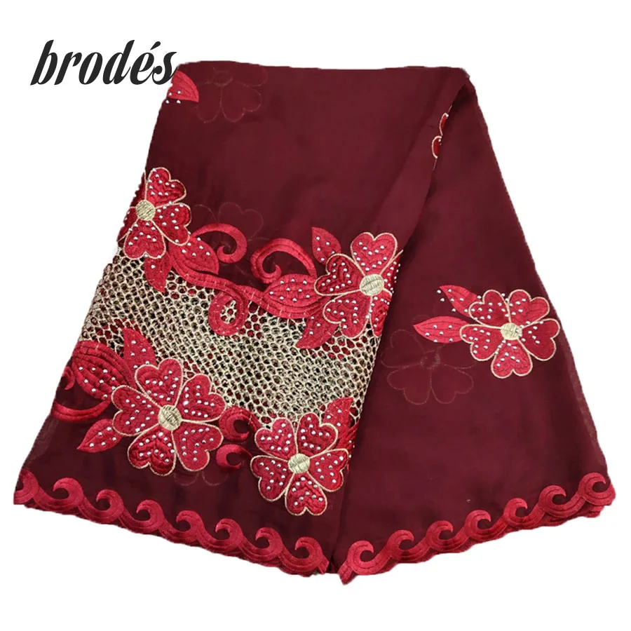 

100% Cotton Scarfs African Women Scarfs Embroidery Muslim Women Cotton Big Scarf for Shawls