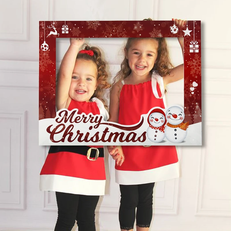 Xmas Party Photo Supplies Weihnachten Foto Booth Props Kit Frohe Weihnachten Party Dekoration ILamourCar 50 Stück Weihnachtsfeier Fotorequisiten Brillen Weihnachten