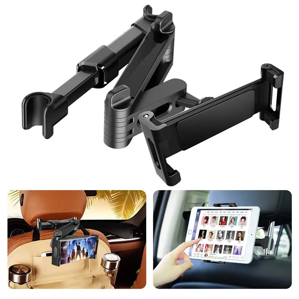 360 Вращающийся Автомобильный держатель для планшета, подставка, Автомобильный подголовник, крепление для планшета, универсальное заднее сиденье, держатель для планшета для IPad Air/Mini Kindle IPhone