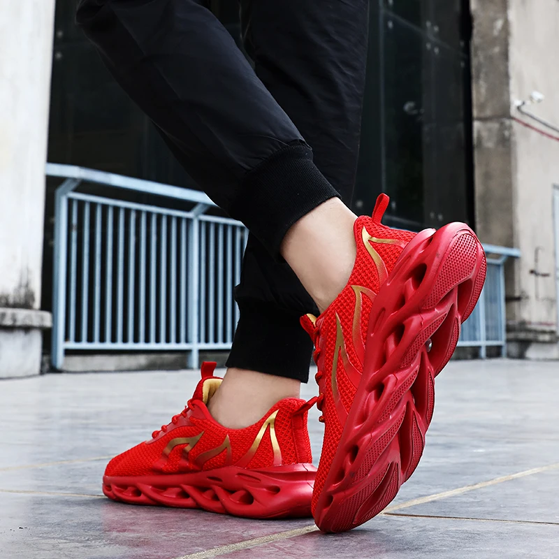 Мужские кроссовки Flyknit; Уличная Повседневная Спортивная обувь для бега; удобные дышащие модные кроссовки для тренировок; Прямая поставка; AODLEE