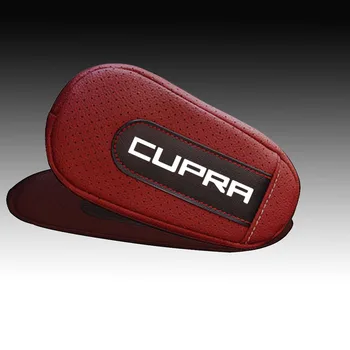 

Car Styling For Seat Cupra Soft Leather Leg Cushion Knee Pad Armrest pad Interior Car Accessories