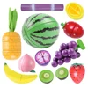 Montessori Simulation 3D Woodens Toy Magnetic Cutting Fruit Banana Lemons Kitchen Model Early Educational Toys for Children Gift 2