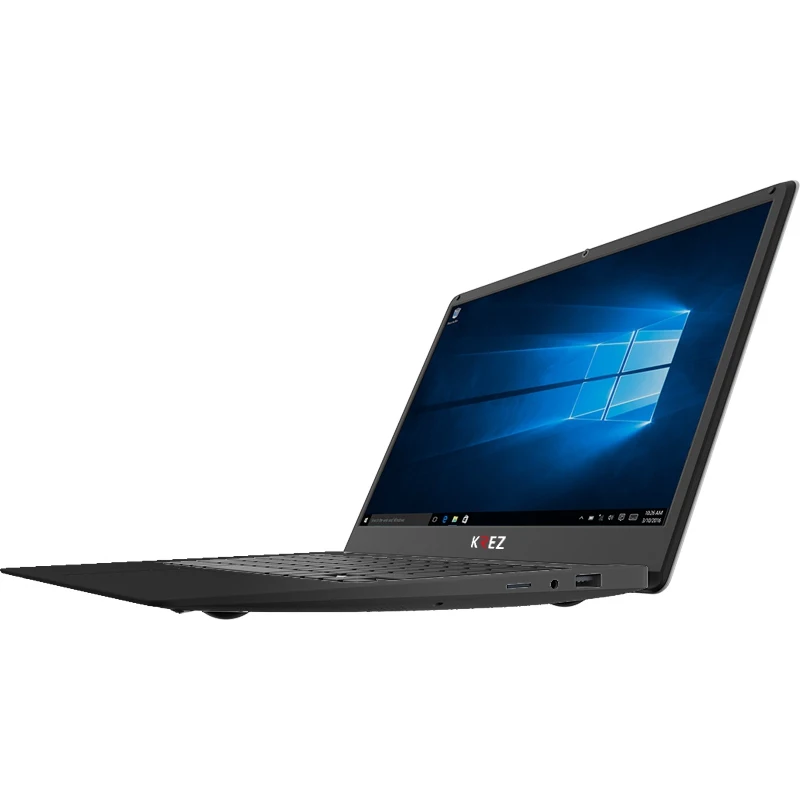 Ноутбук KREZ N1403S 14.1" FHD/ Celeron N3350/ 4GB/ 32GB/ noODD/ Extra Bay for HDD SSD/ WiFi/ BT/ RJ45/Win10 64 Bit/ Black