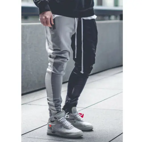 Модные новые уличные спортивные брюки для мужчин повседневная спортивная одежда брюки на молнии модные мужские спортивные брюки в стиле хип-хоп - Цвет: 2