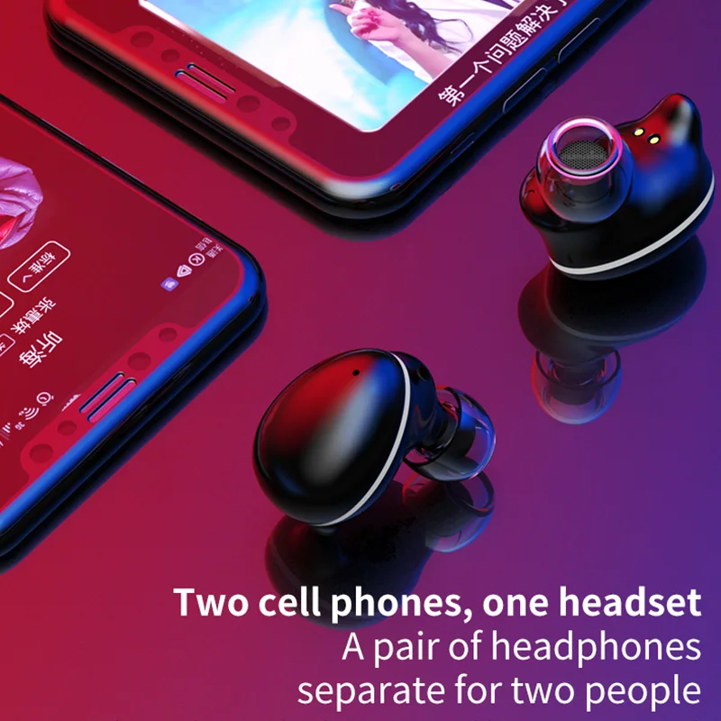 Hifi Wireless Headphone Can Charging The Phone Earphones Bluetooth 5 0 Waterproof Sports Stereo Earbuds Headsets With Microphone