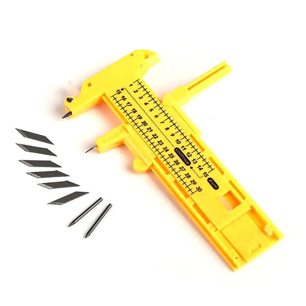 

1-30cm Adjustable Compasses Circle Cutter 4pcs Pencil Leads+5pcs Blades Cutter Round Knife DIY Circular Tool Tangential Device
