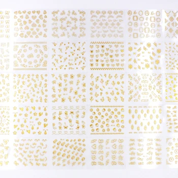 

30 Pcs/set Bronzing 3D Nail Sticker Butterfly Spider Web Design DIY Hollow Geometry Nail Art Decor Manicure Sticker Decals