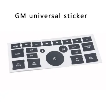 

Car Interior Button Stickers Auto Dashboard Radio Button Sticker Repair Vinyl Decals Interior Styling For GMC/Chevrolet