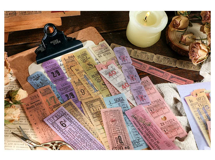 Lote Kawaii Papelaria Adesivos Retro Arte Bill Faça Você Mesmo Artesanato Scrapbooking Álbum Diário Lixo Feliz Planejador 20 Set - 22 Cheap Adesivos