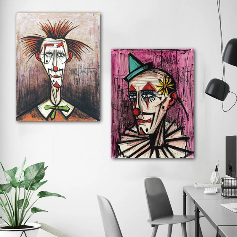 

RELIABLI ART Joker Abstract Posters Cartoon Canvas painting Wall Art Picture For Living Room Bedroom Modern Decoration NO GRAME