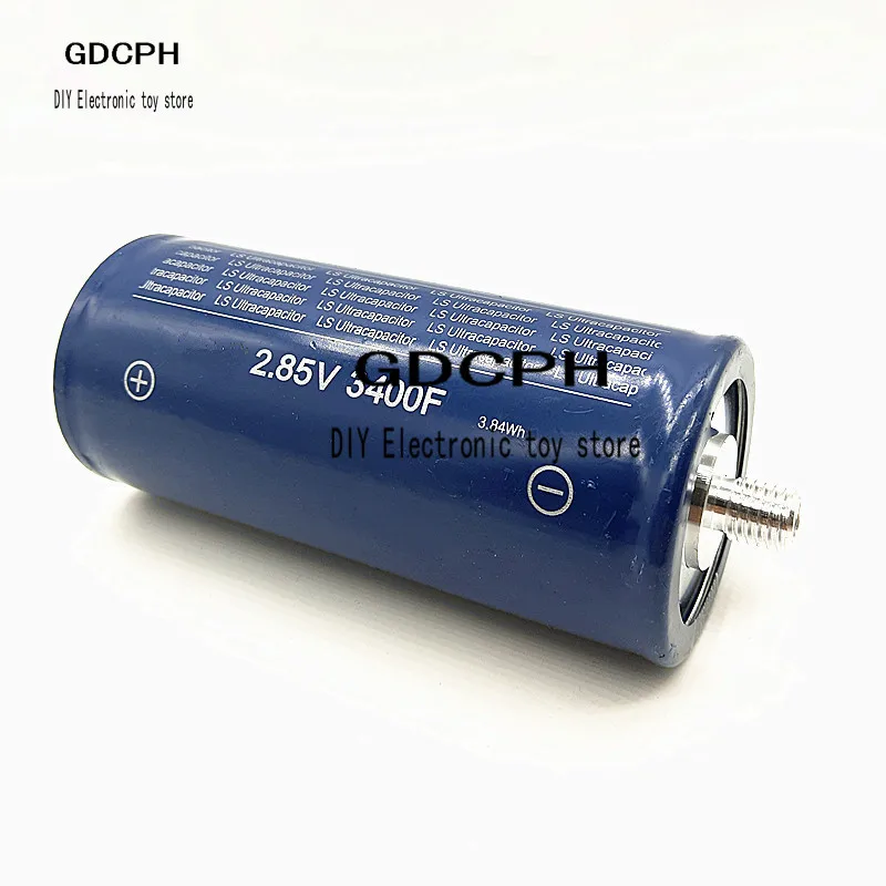 1 шт. 2.85V3400F супер Фарадей конденсатор большой ток 2.7v3000f 16v500f