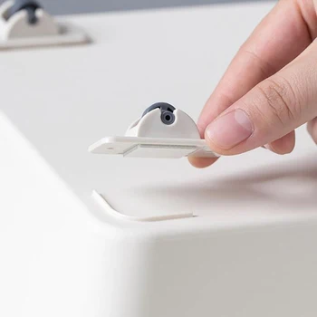 

4pcs White Pasteable Wheels Storage Box Trash Can Pulley Small Casters Viscous Pulley Storage Box Casters