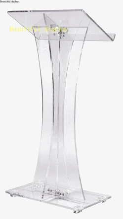 Plexiglass Acrylic Lectern Acrylic Church Lectern Perspex Lectern Plexiglass Pulpit Perspex Podium photo