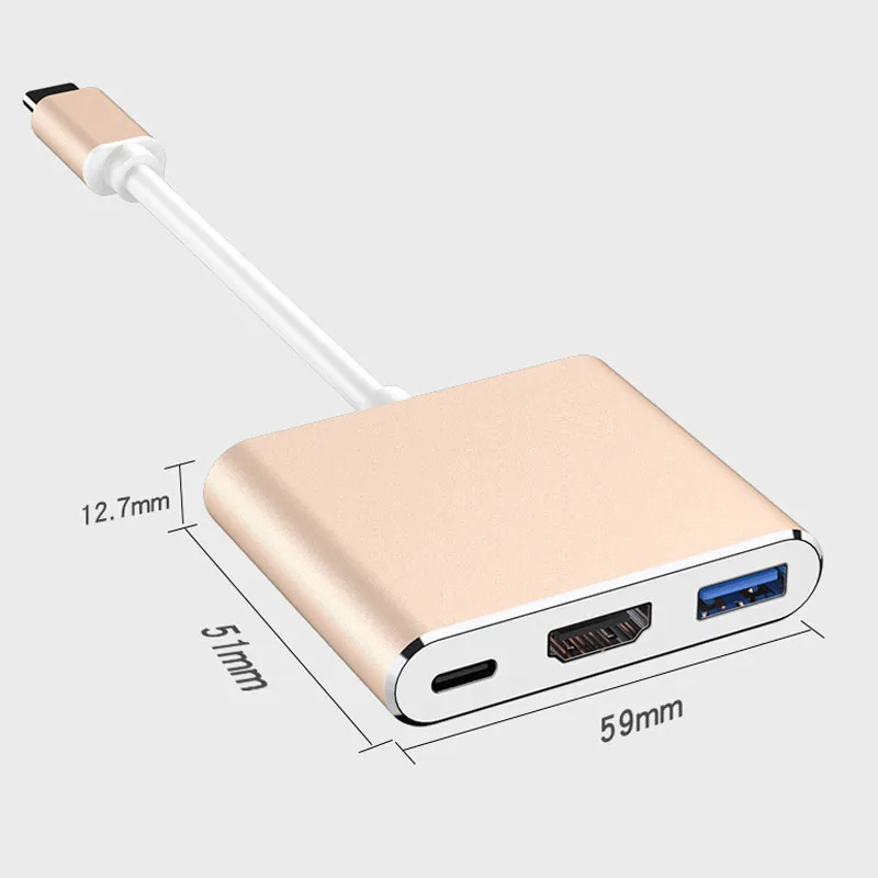 Тип-c к hdmi три-в-одном тип-c к usb тип-c к hdmi конвертер