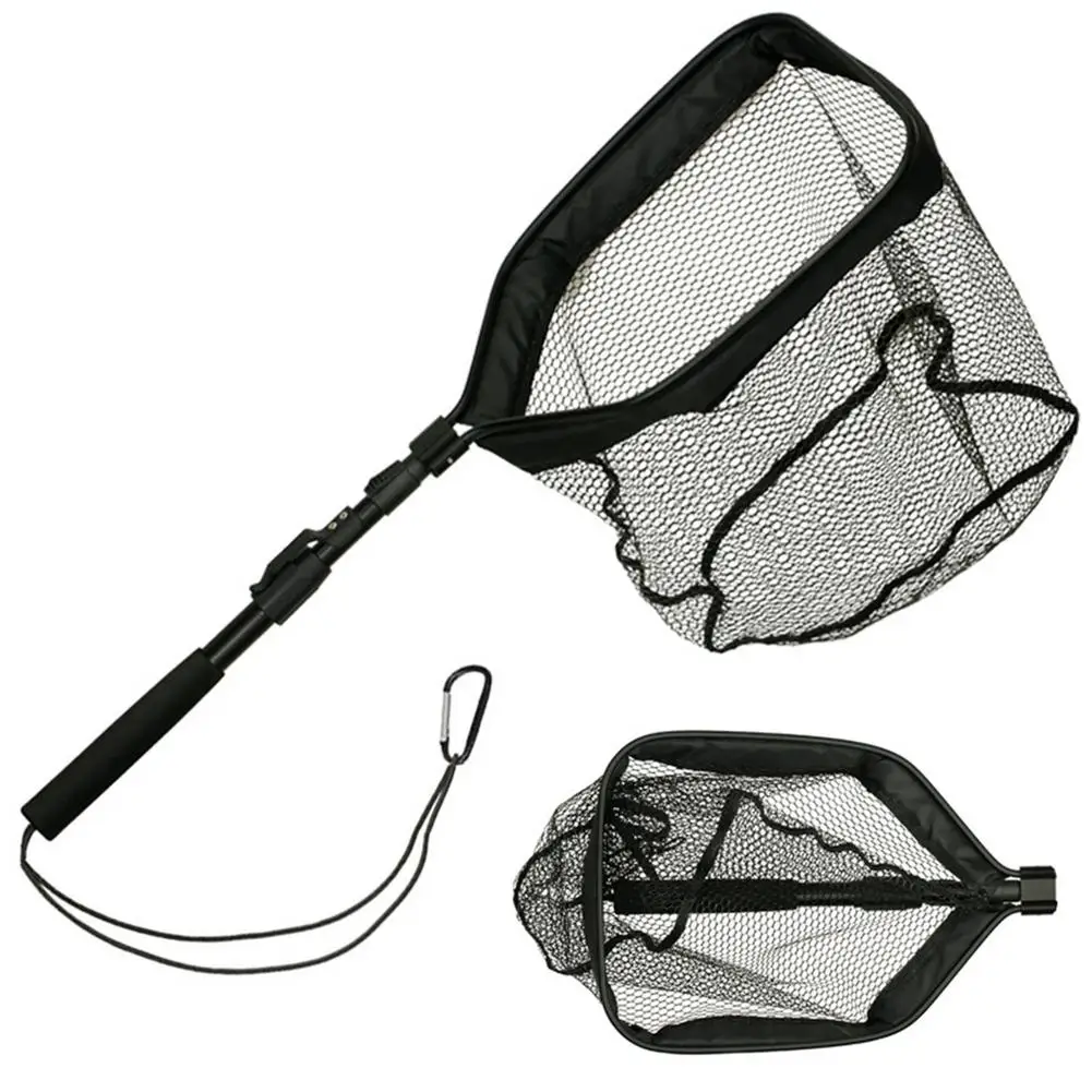 Retractable Fishing Net Telescoping Foldable Landing Net Pole Folding  Landing Net Fly Fishing Pole Fishing Net For Trout Kayak