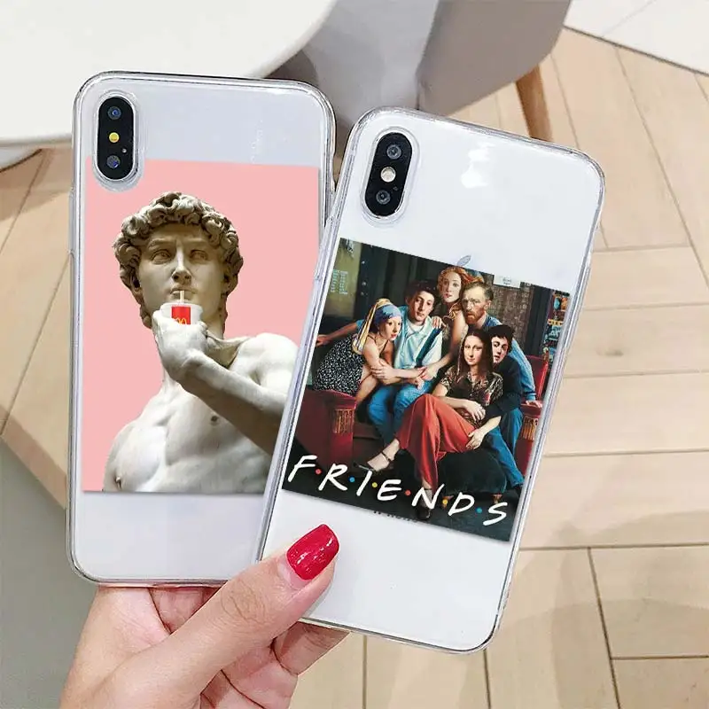 

Funny Art Pattern Silicone TPU Cover Cases for Iphone SE2020 11 PRO MAX X XR 5S XS 8 7 6 PLUS Fitted Case