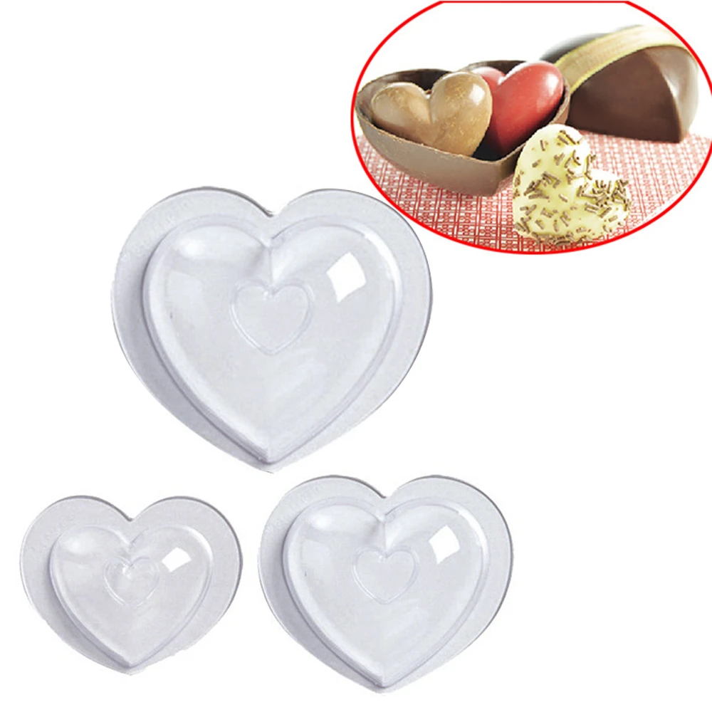 Moules A Mousse 3d En Forme De Cœur Pour Gateau De Noel Cupcake Fondant Au Chocolat Outil De Decoration De Gateaux Diy 3 Pieces Aliexpress
