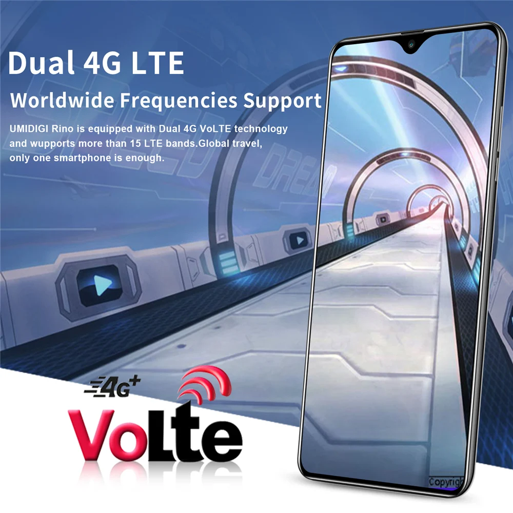 4G мобильный телефон 4 Гб+ 64 ГБ смартфон Android OS 9,1 для унисекс 6,3 дюймов лица разблокирован