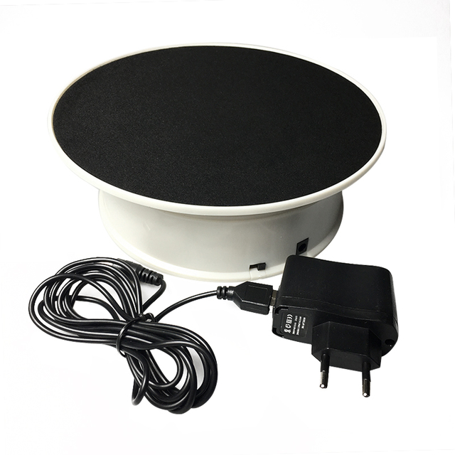 360 Degree Electric Rotating Turntable Display Stand for Photography Max Load 1.5Kg video shooting props Turntable Battery