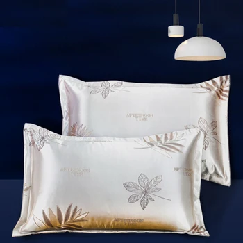 

Tencel Pillow Case Seven Star Hotel Ice Silk Pillowcase Solid Color Silky Single Pillowcase