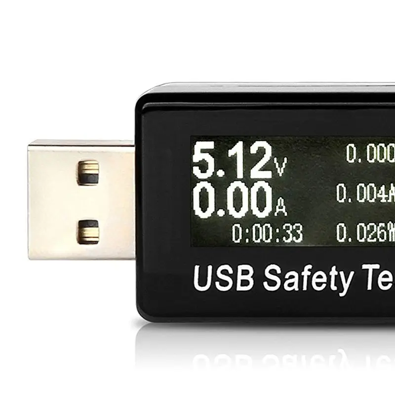 USB тестер безопасности цифровой измеритель мощности мультиметр тока и