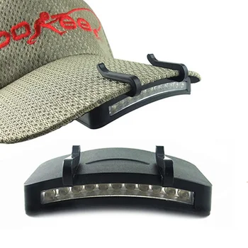 

Rechargeable 11-LEDs Clip-on Hat Cap Light Outdoor LED Emergency Light LED Headlight Headlamp (Black)
