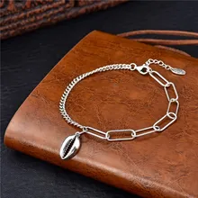 Европейские и американские модели стерлингового серебра пробы S925 ретро кулон в виде ракушки модный бутик PRATA925 браслет