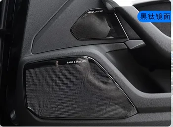 

For Audi A6 C8 A7 4KA 2018 2019 Car Styling Door Loudspeaker Sound Chrome Speaker Cover Trim Frame Sticker Interior Accessories