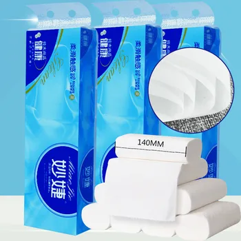 

14Rolls New Fragrance-free Flexible Skin-friendly Household Toilet Paper Coreless Roll Paper Portable Small Roll Toilet Paper