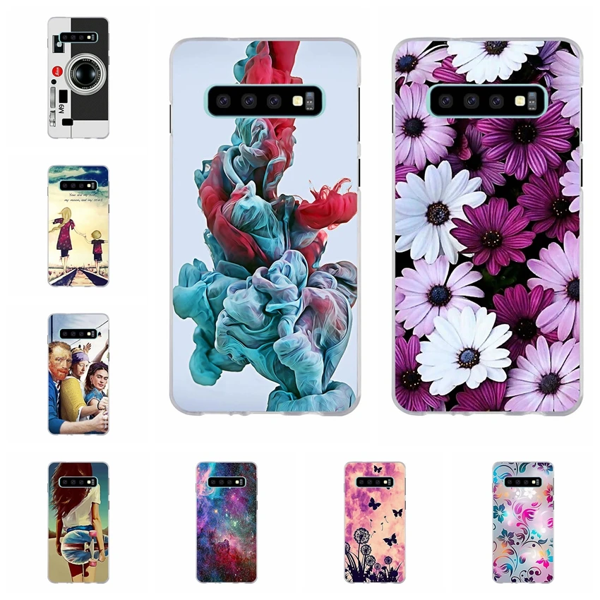 Чехол для Samsung Galaxy S10 мягкий Ультратонкий чехол из ТПУ с мультяшным принтом